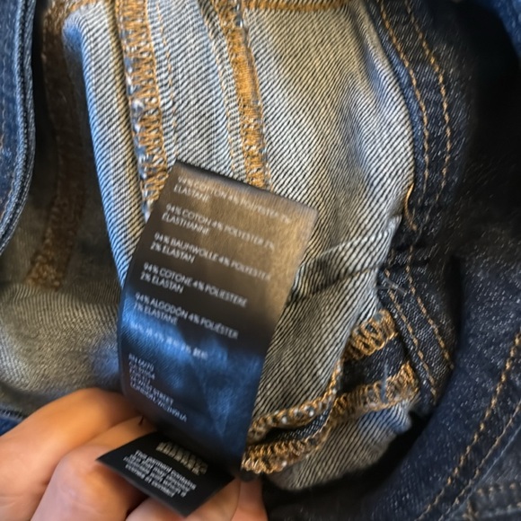 Anthropologie Pilcro High Rise Bootcut Flare Leg Jeans Sz 27 Dark Rinse - Picture 7 of 7